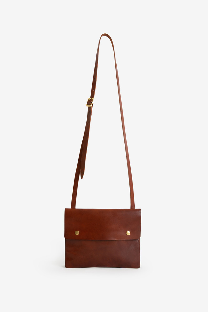 BROODX CICADA Italian 0il Leather Bnvelope Bag