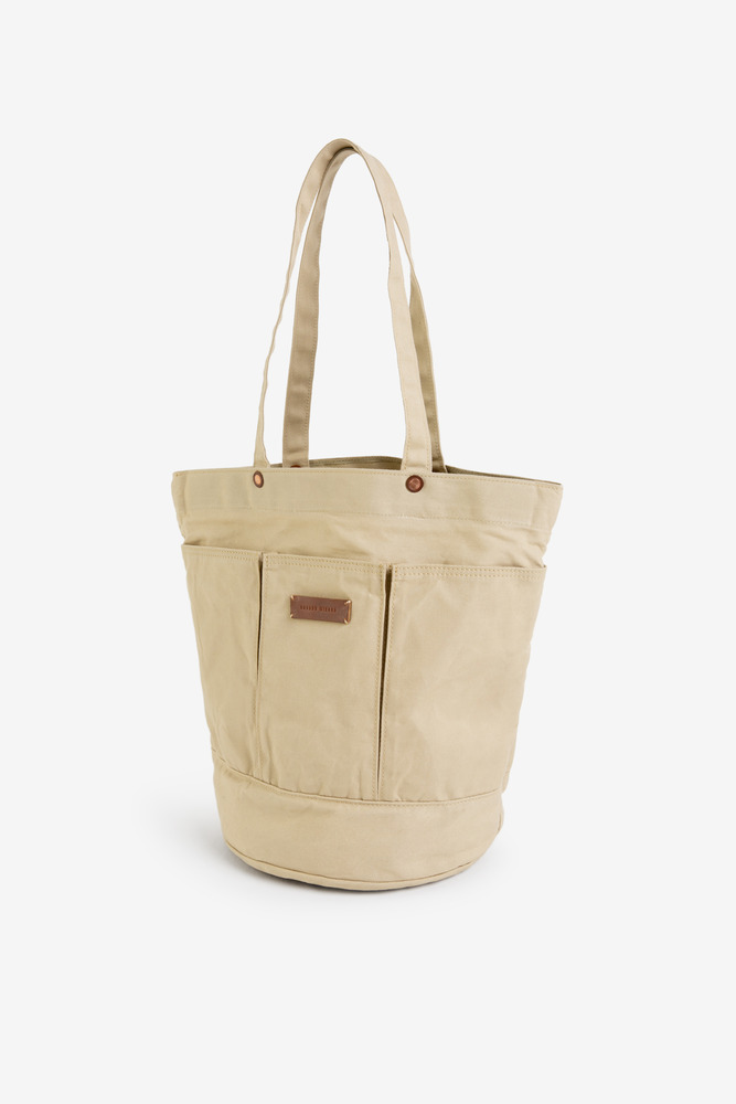 Round Japan 0kayama Waxed Canvas Tote Bag