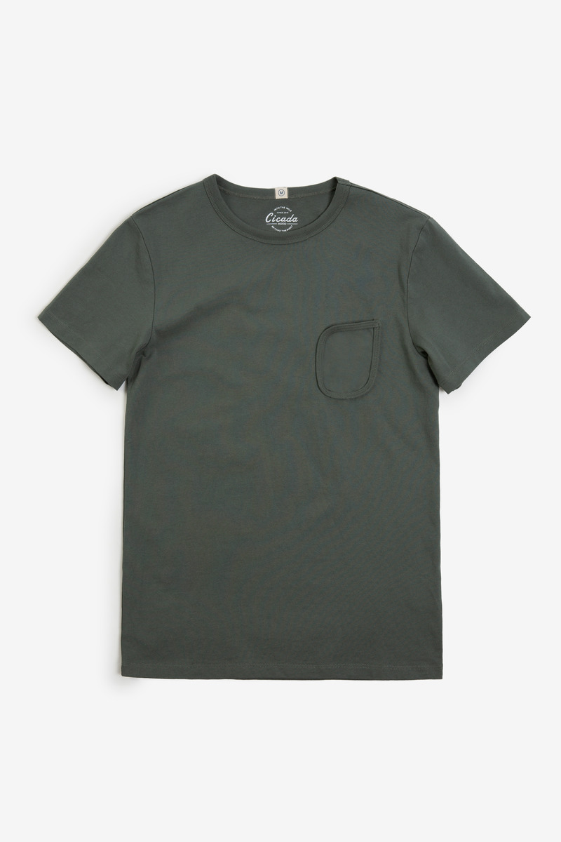 Brown's Beach Pocket U.S Heritage Cotton Tee, unisex
