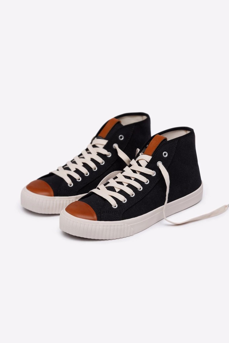 HAAS Leather Okayama Canvas Vuleanized Shoes-5