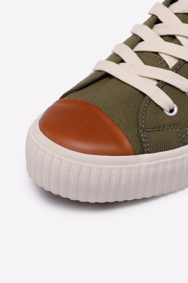 HAAS Leather Okayama Canvas Vuleanized Shoes-4