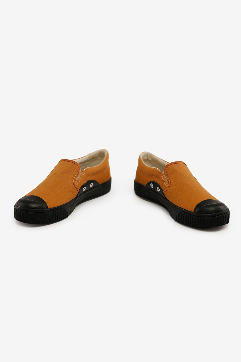 Okayama Canvas Slip-On Vulcanized Shoes-5