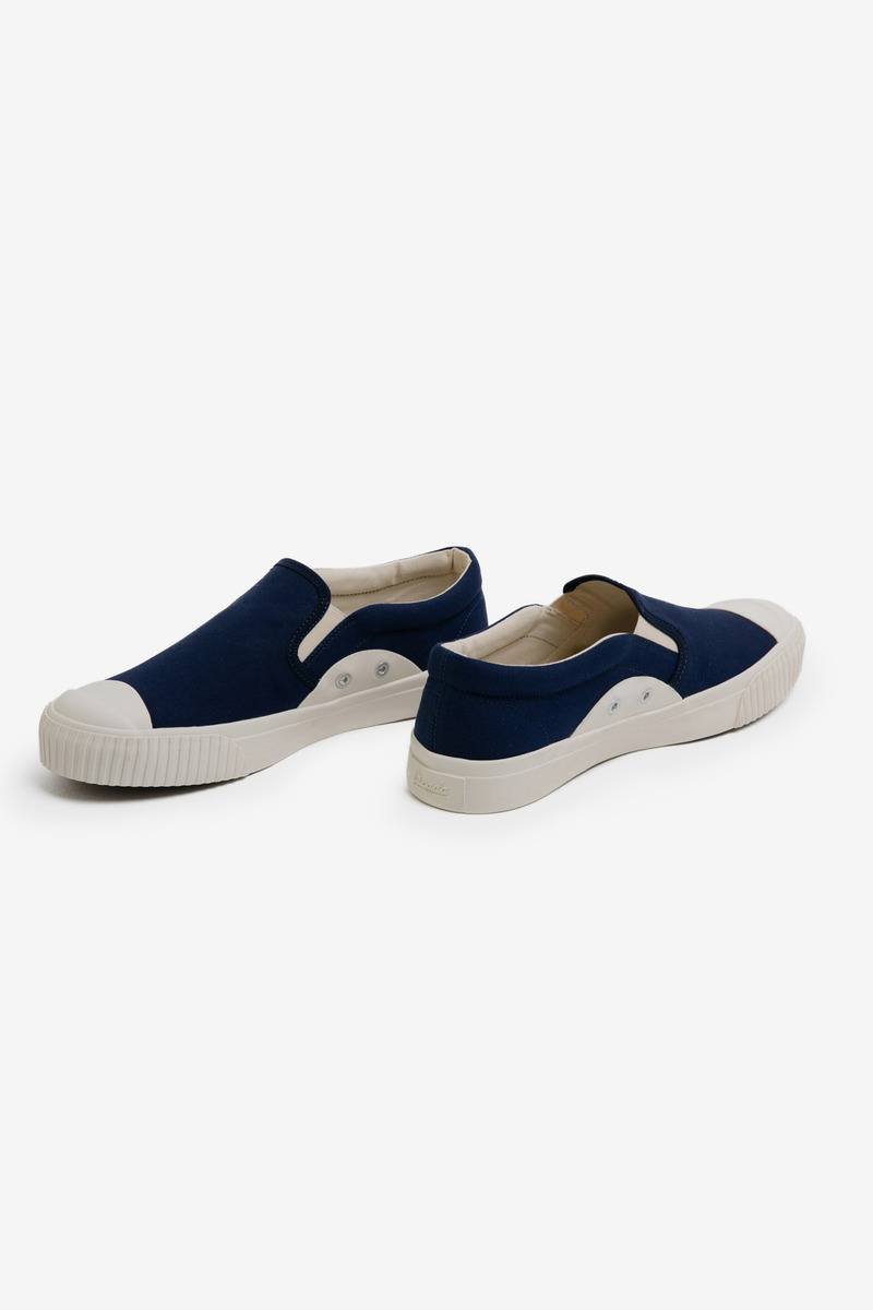 Okayama Canvas Slip-On Vulcanized Shoes-4