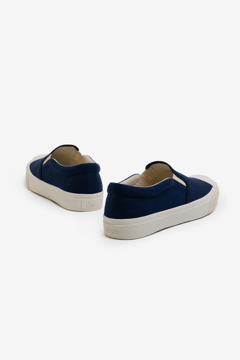 Okayama Canvas Slip-On Vulcanized Shoes-5