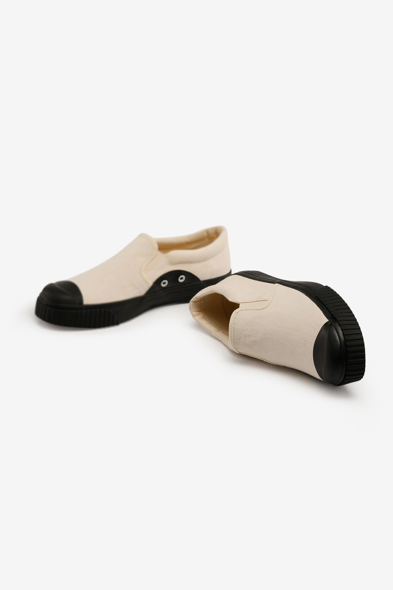 Okayama Canvas Slip-On Vulcanized Shoes-5