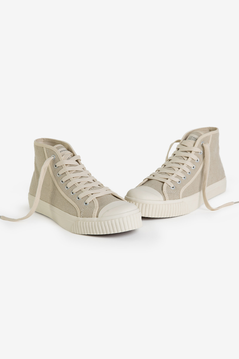 Okayama Canvas High-top Vulcanized Shoes-5