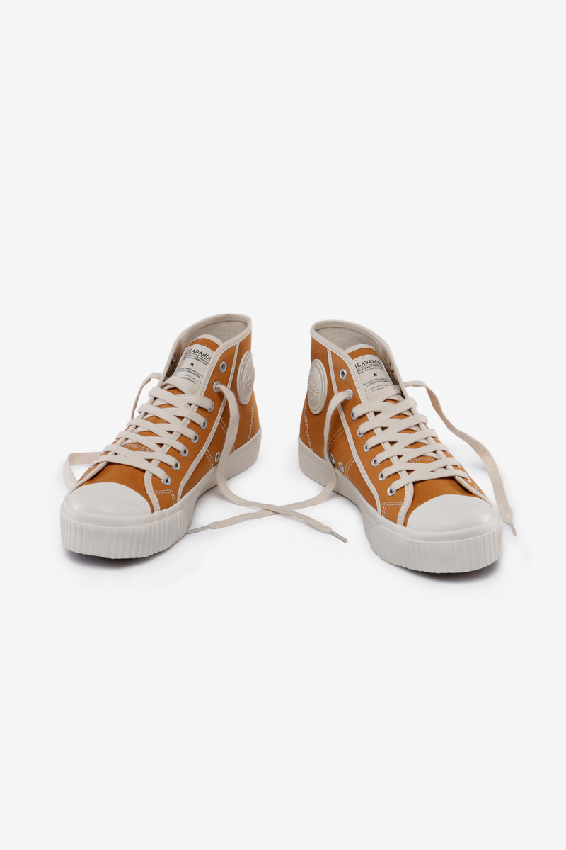 Okayama Canvas High-top Vuleanized Shoes-4