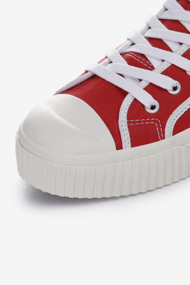 Okayama Canvas High-top Vuleanized Shoes-3