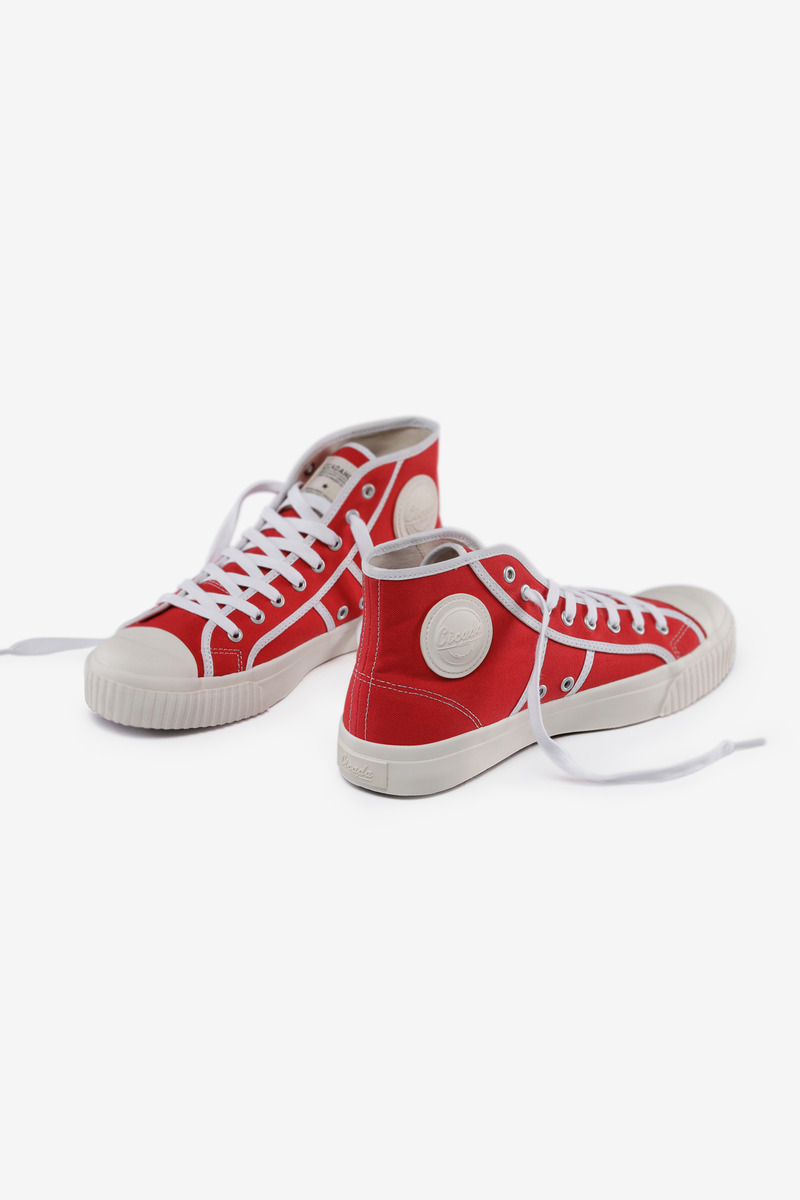 Okayama Canvas High-top Vuleanized Shoes-4