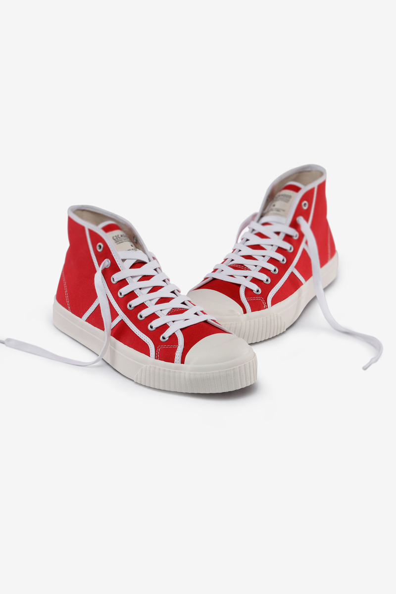 Okayama Canvas High-top Vuleanized Shoes-5