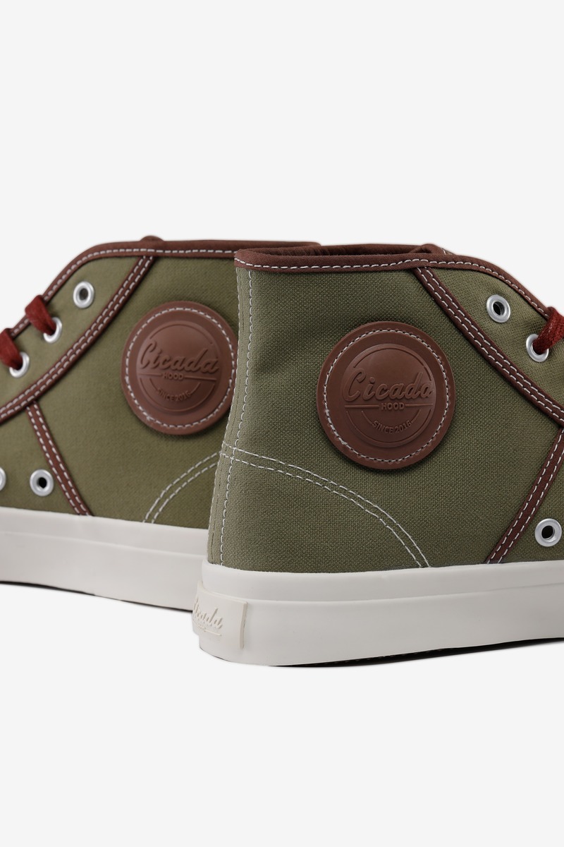 Okayama Canvas High-top Vuleanized Shoes-2