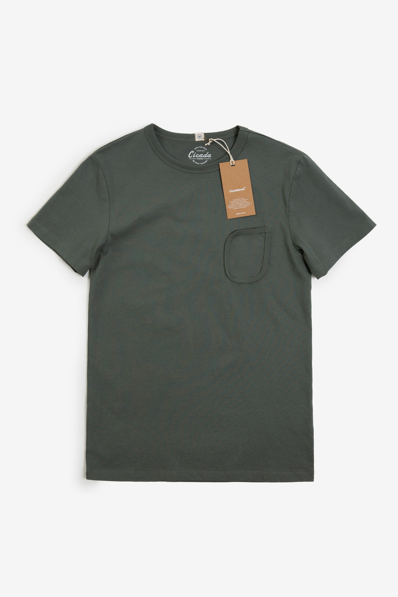 Brown's Beach Pocket U.S Heritage Cotton Tee, unisex-4