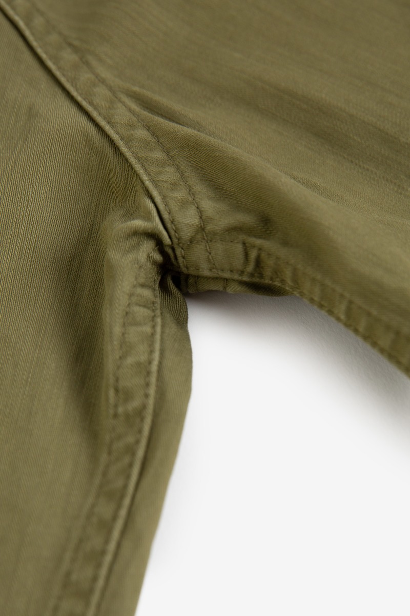 Japanese Cotton Satin American Military Holiday Shirt-3