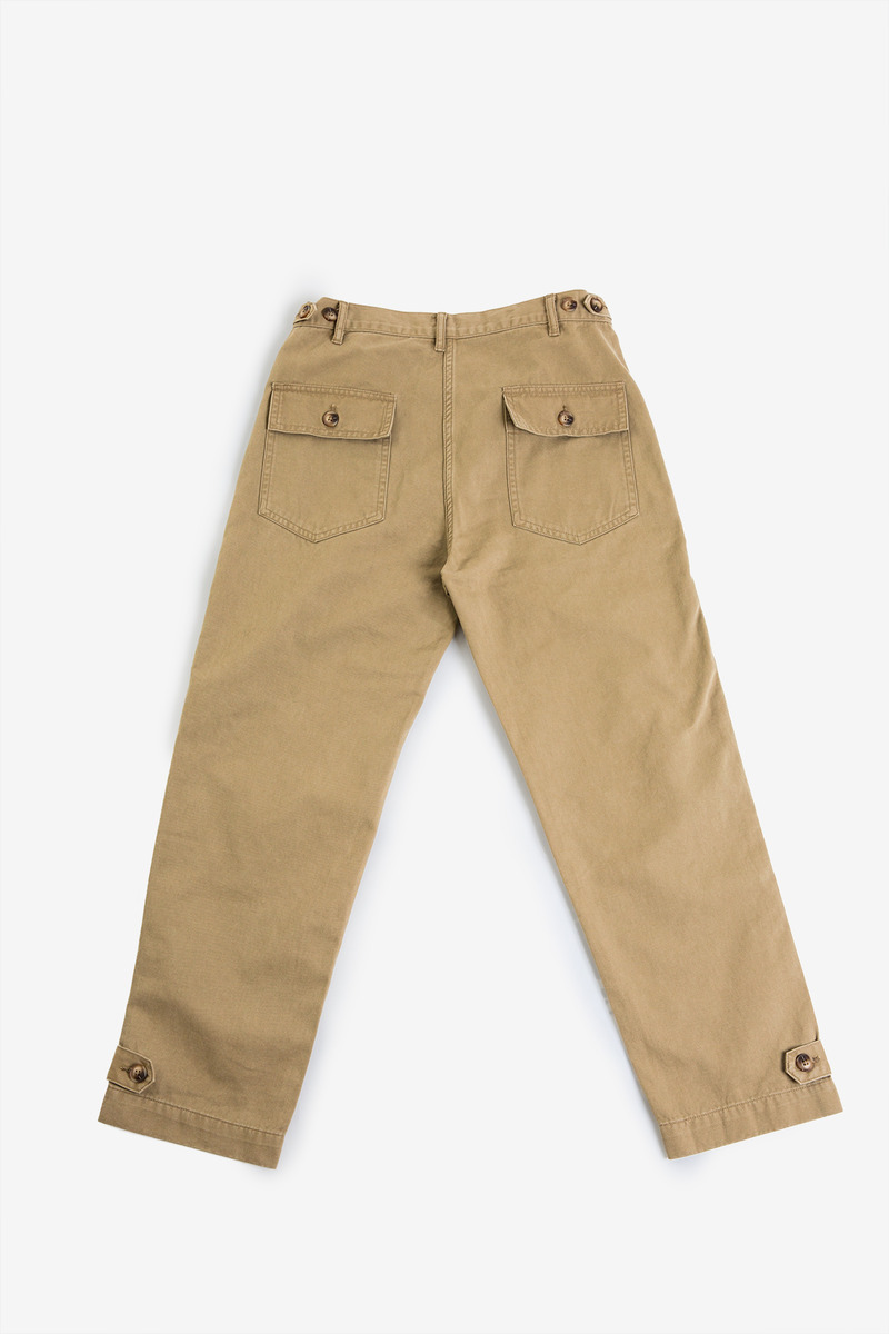 Japanese Cotton Twill U.S. Military Baker Pants, unisex-4