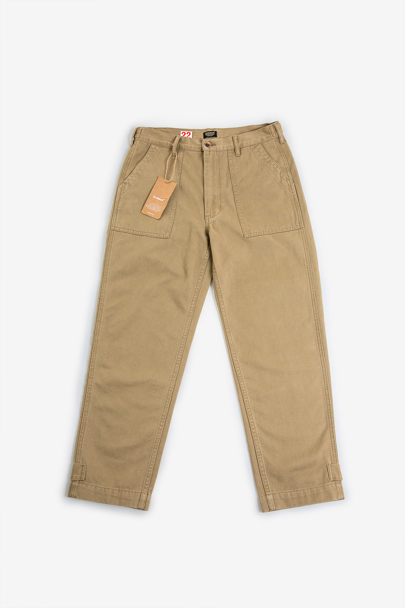 Japanese Cotton Twill U.S. Military Baker Pants, unisex-5