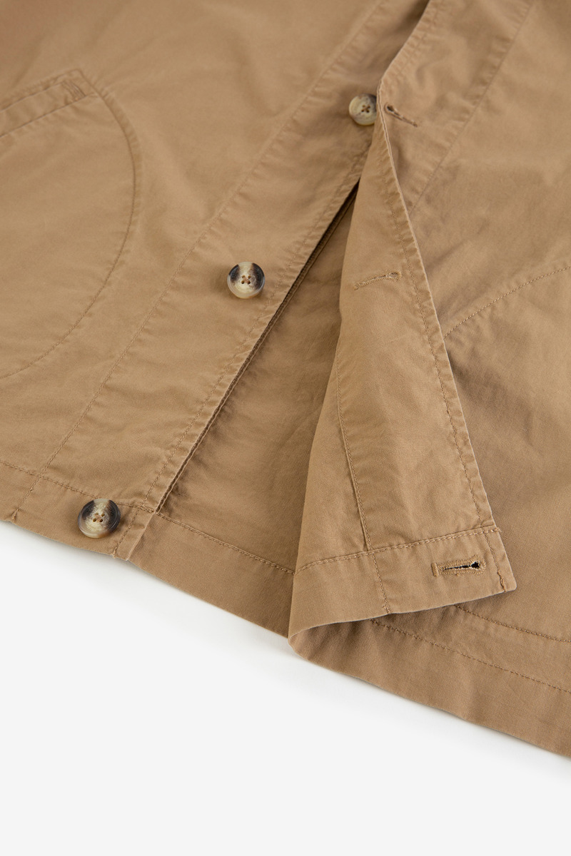 French Slant Pocket Shirt Jacket-3