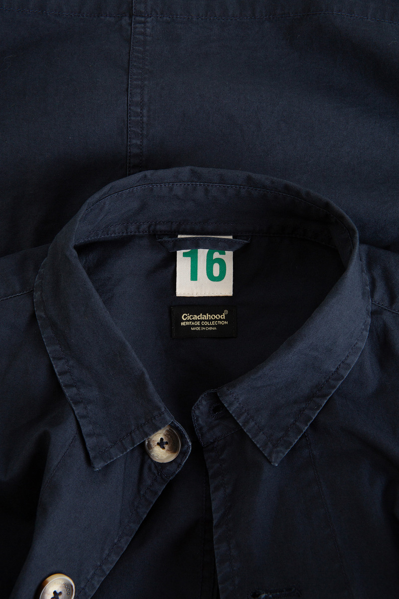 French Slant Pocket Shirt Jacket-2