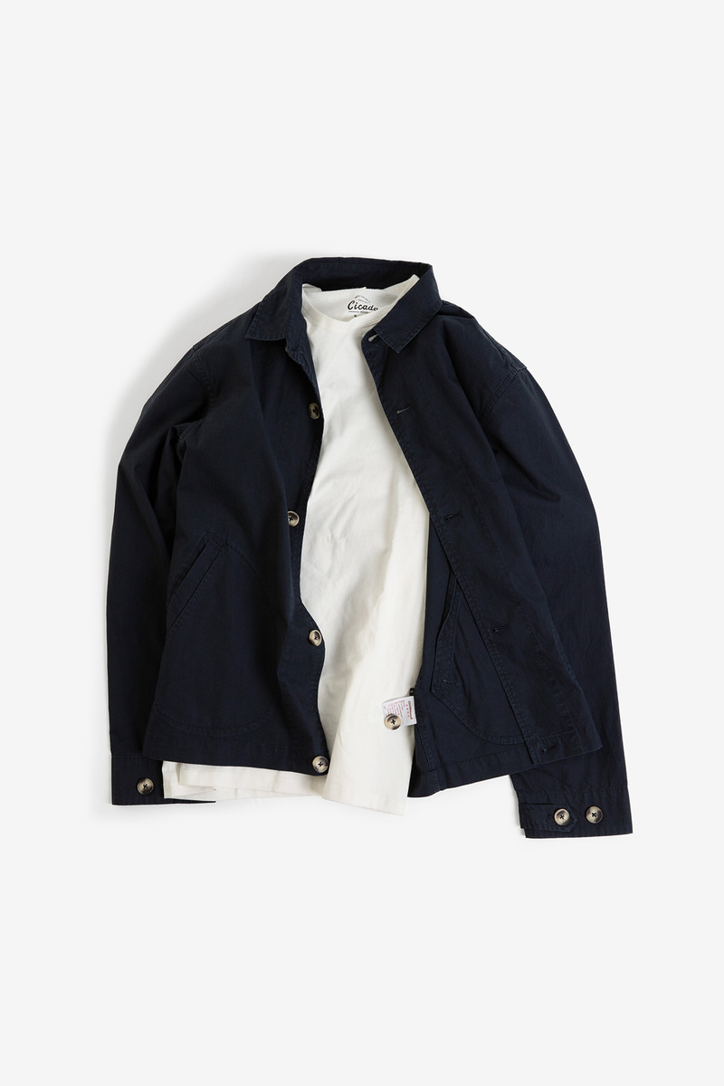 French Slant Pocket Shirt Jacket-4