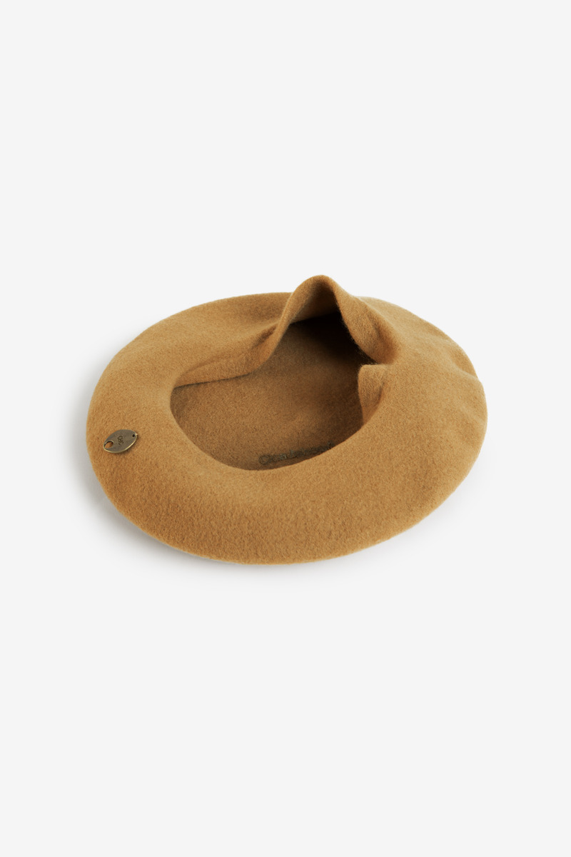 British pure wool felt beret-3