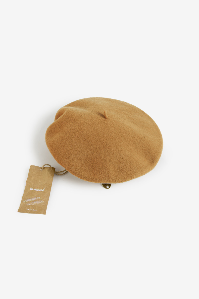 British pure wool felt beret-4