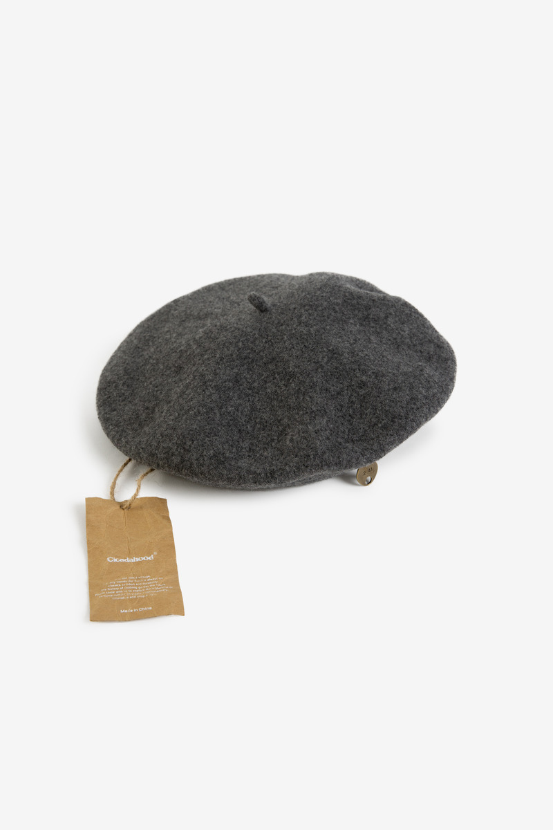 British pure wool felt beret-4