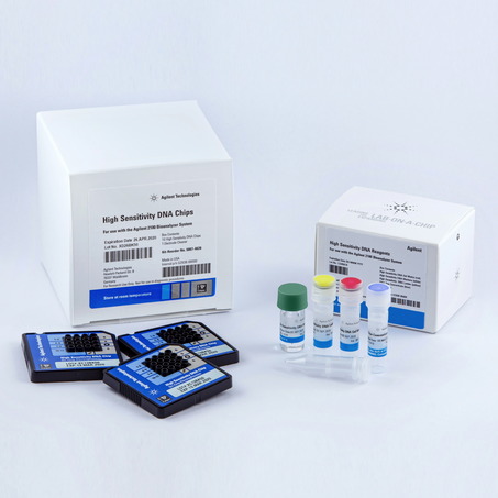 用于 Agilent 2100 生物分析仪系统 的高灵敏度 DNA 试剂盒 High Sensitivity DNA Kit 5067-4626