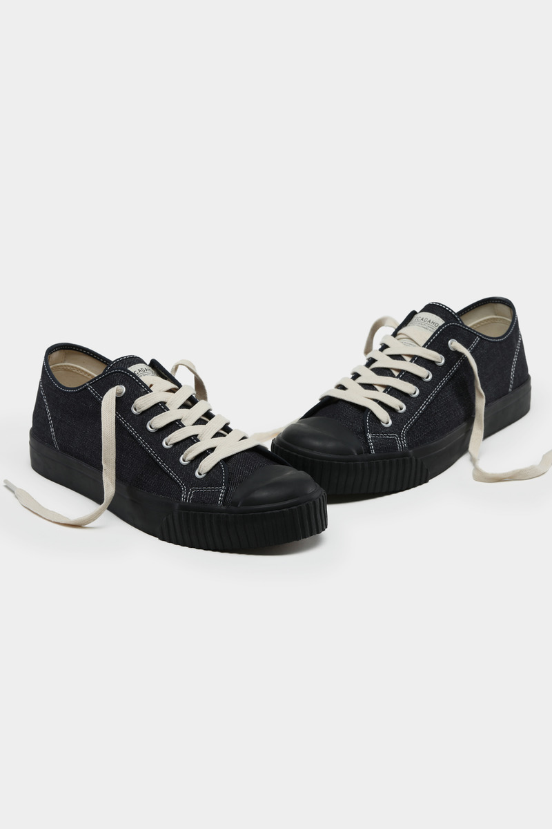 Okayama Kojima Denim Canvas Vulcanized Shoes-2