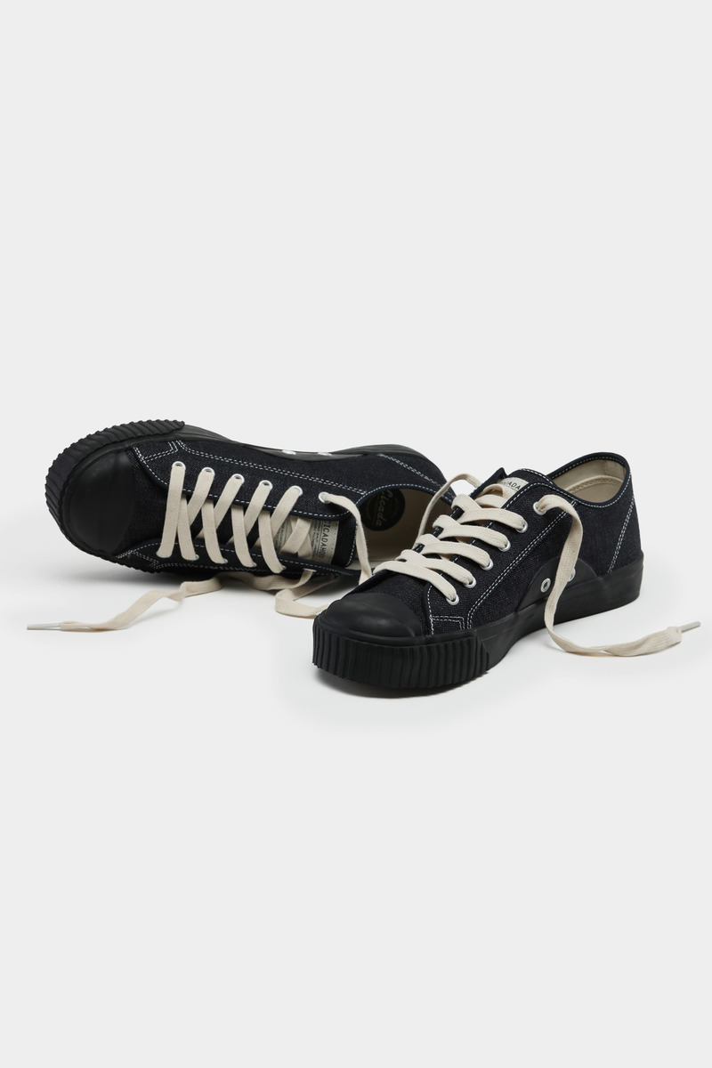 Okayama Kojima Denim Canvas Vulcanized Shoes-3