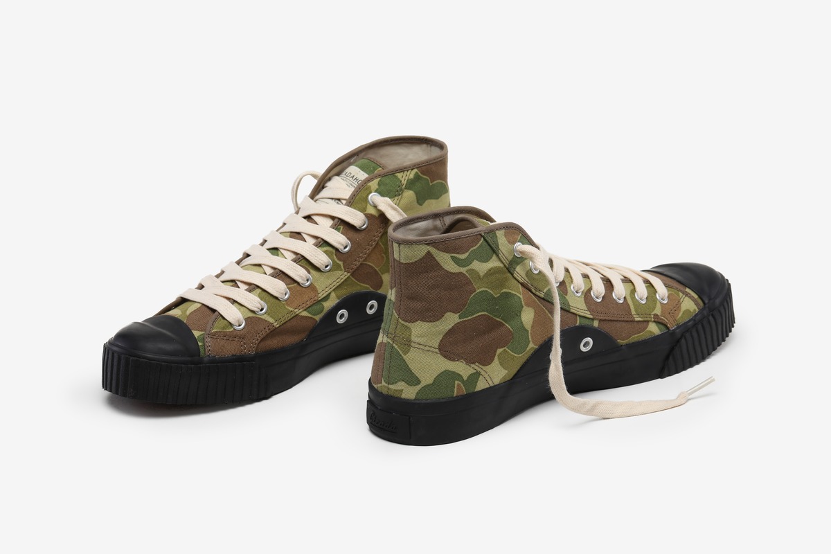 Okayama Canvas High-top Vuleanized Shoes-5