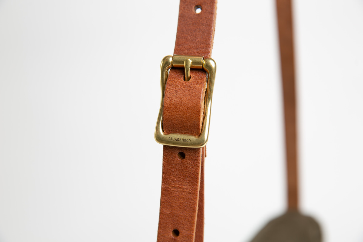 Handcrafted leather canvas saddlebag-2