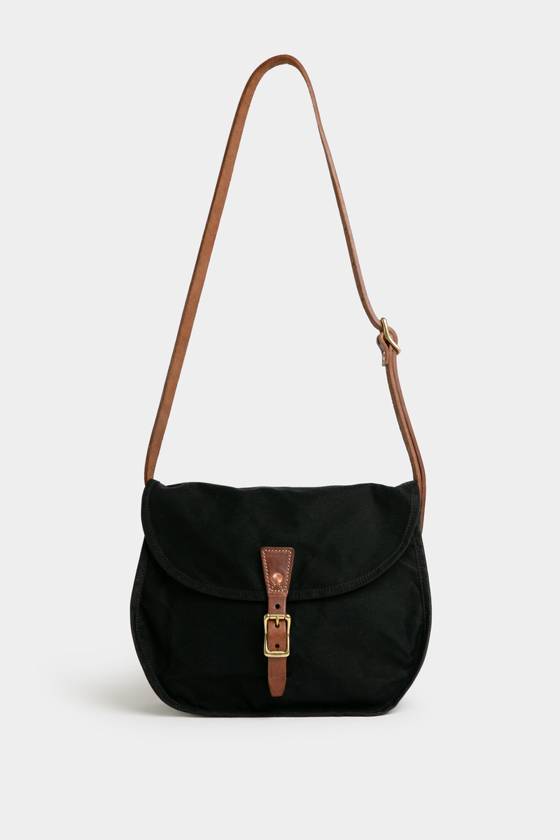 Handcrafted leather canvas saddlebag-5