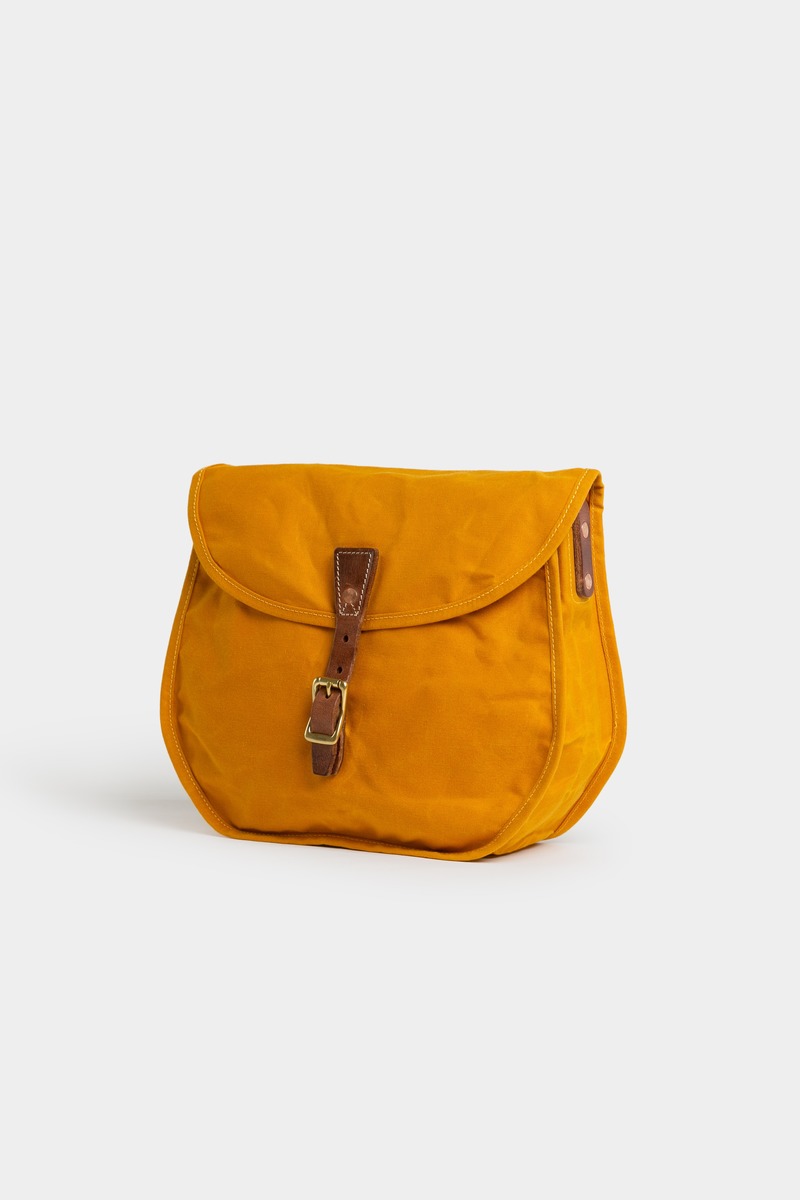 Handcrafted leather canvas saddlebag-5