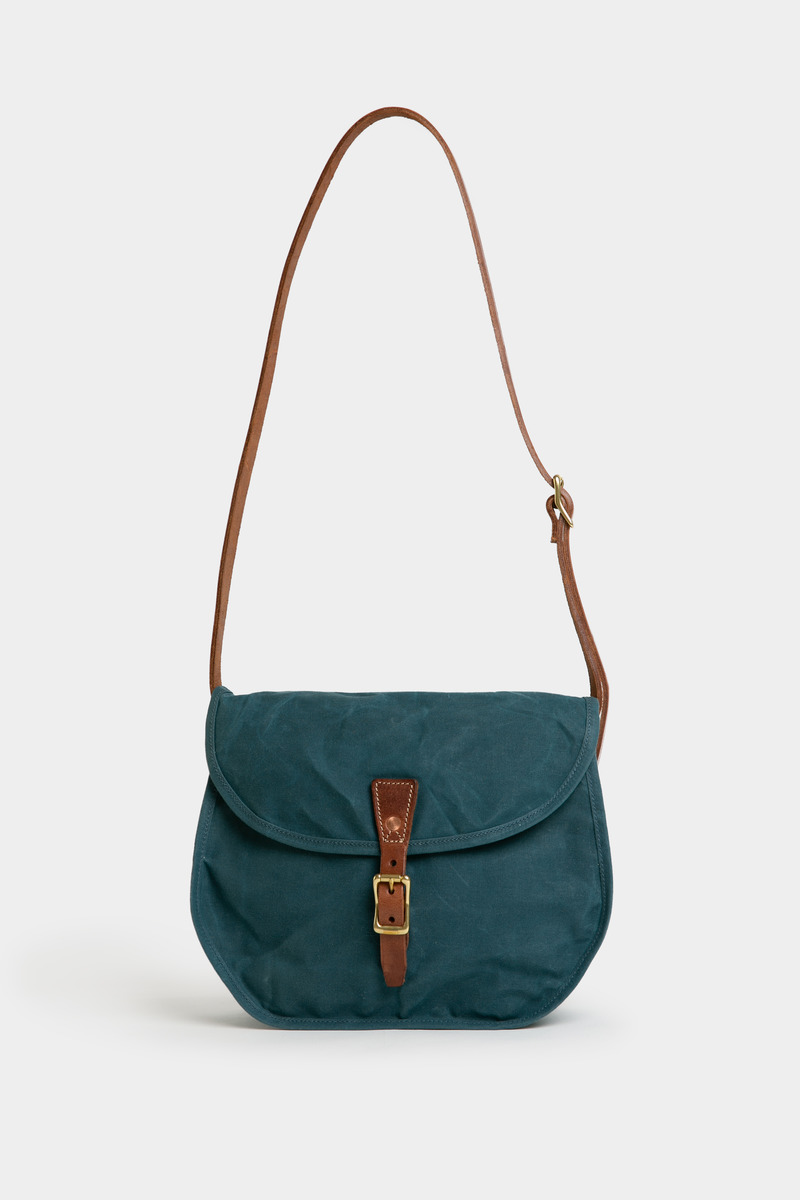 Handcrafted leather canvas saddlebag-5