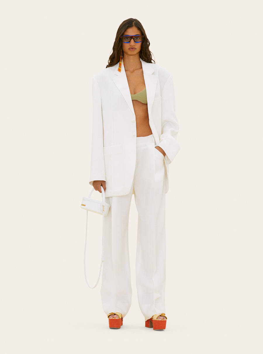 廓形立领双排扣风衣