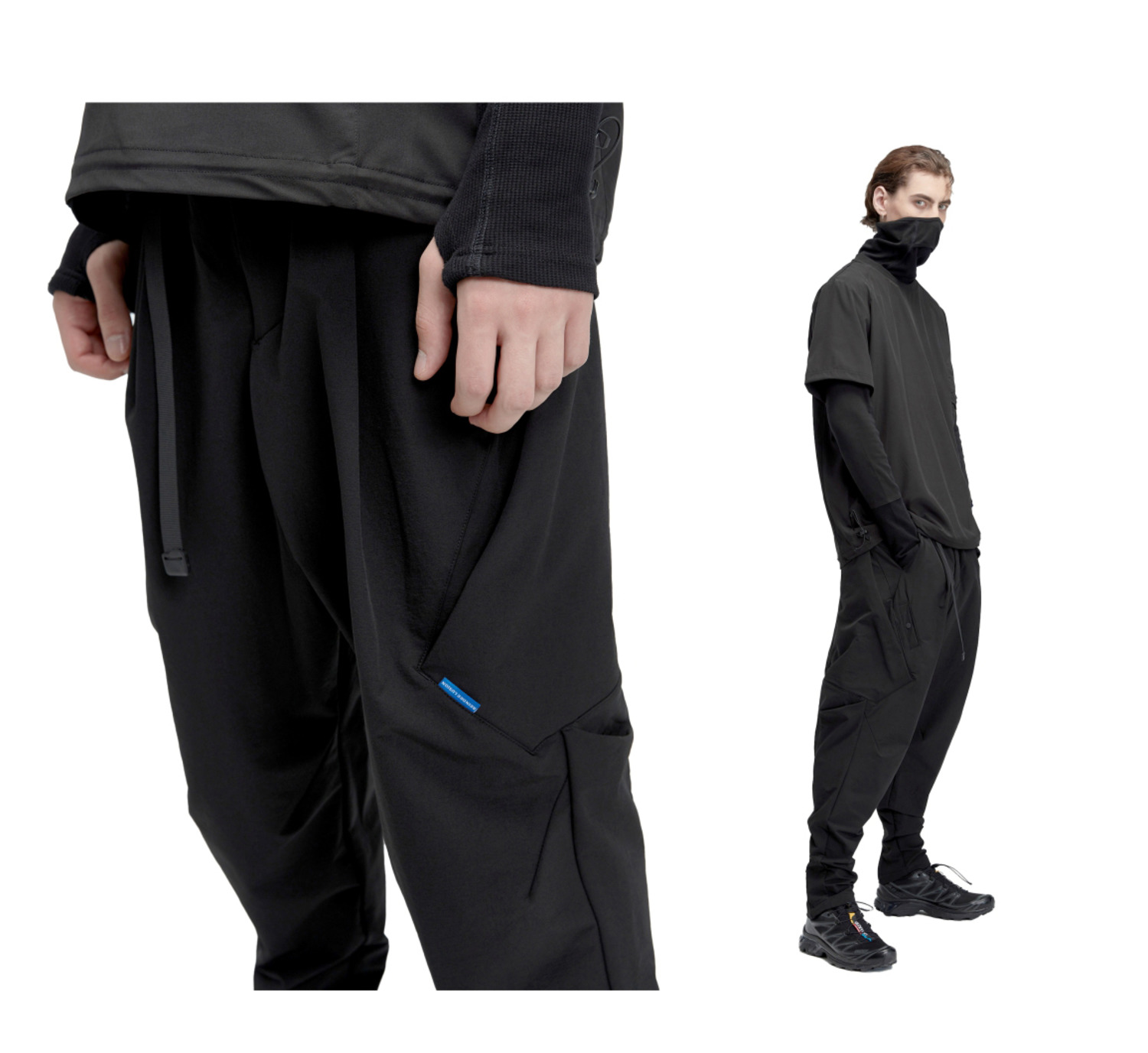 0089 MULTI-STRUCTURE TAPERED PANTS