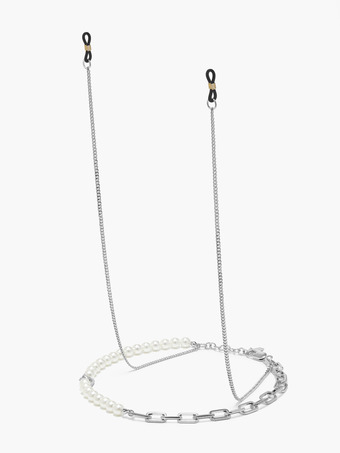 R CHAIN 时尚金属珍珠项链式眼镜链 男女通用中性 RENONER-2