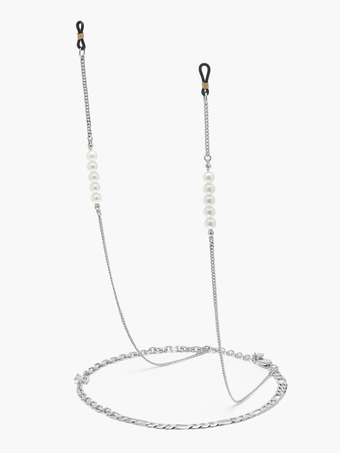 R CHAIN 时尚金属珍珠项链式眼镜链 男女通用中性 RENONER-3