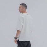 FLOAT 2020SS 指南针缉明线车缝白色T恤