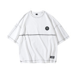 FLOAT 2020SS 指南针缉明线车缝白色T恤