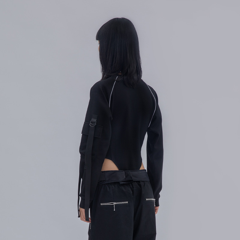 FLOAT 2020SS 机能跑步运动打底连体长袖T恤-3