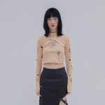 FLOAT 2020SS 立领短装打底衫长袖套指T恤