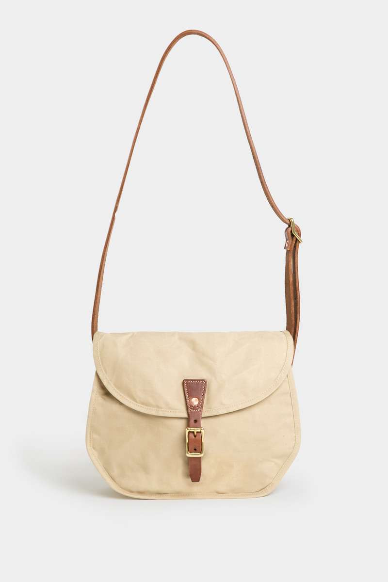Handcrafted leather canvas saddlebag-5