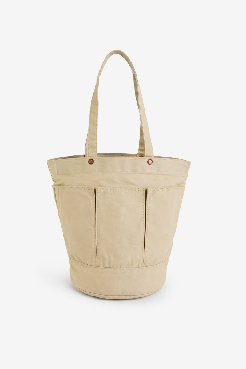 Round Japan 0kayama Waxed Canvas Tote Bag-2