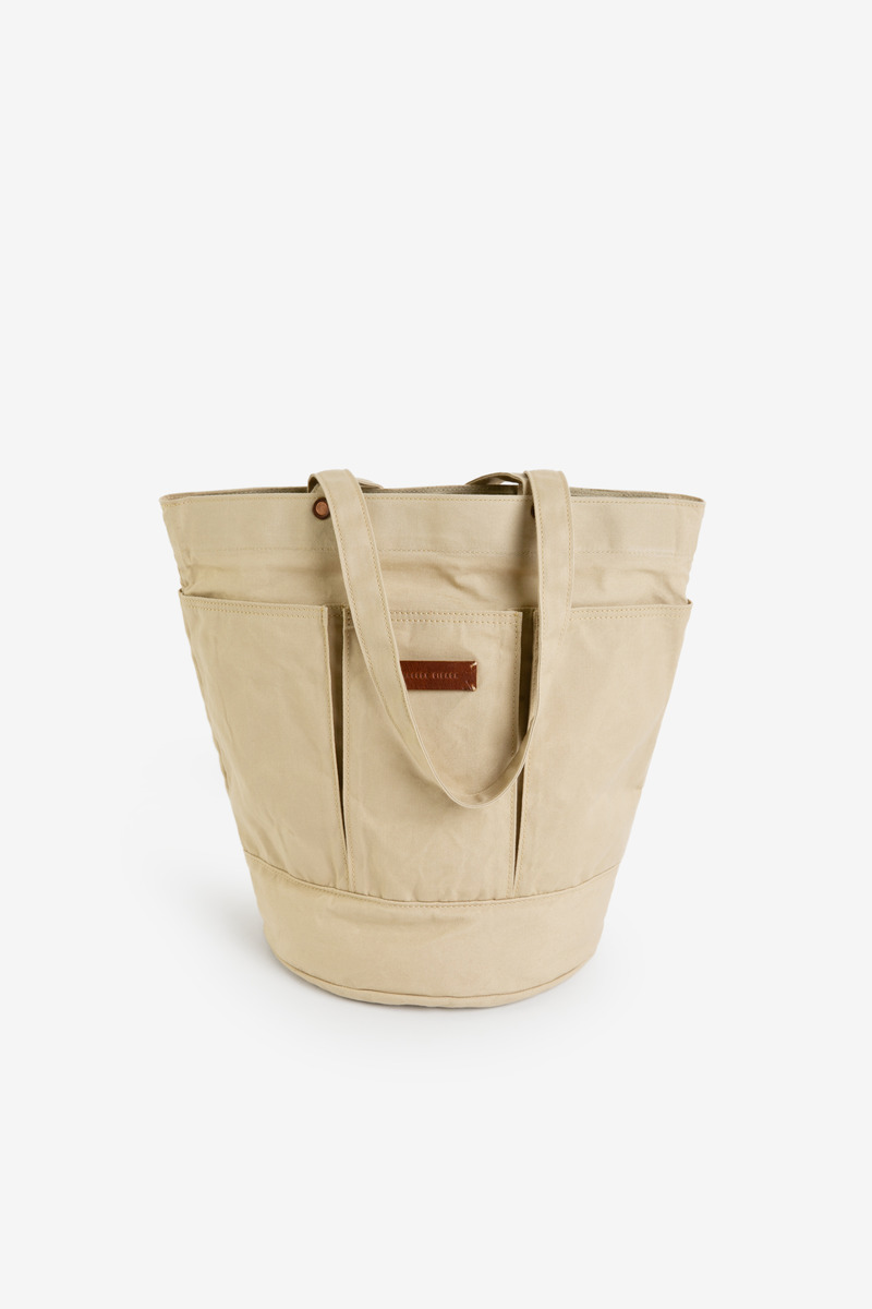 Round Japan 0kayama Waxed Canvas Tote Bag-4