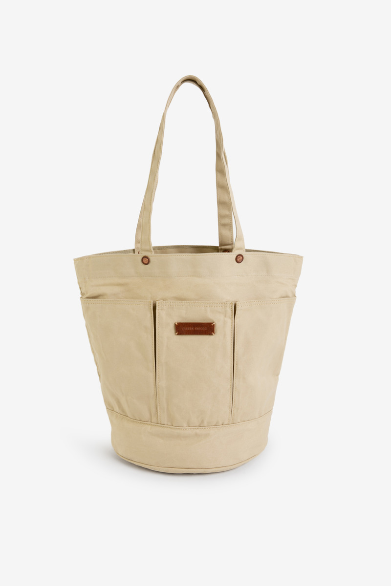 Round Japan 0kayama Waxed Canvas Tote Bag-5