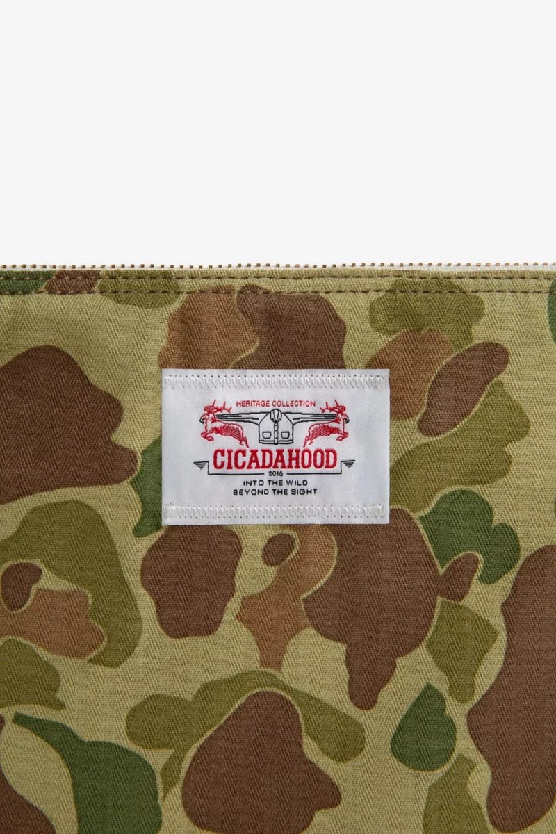 Japanese Okayama duck hunting camouflage HBT crossbody bag-2