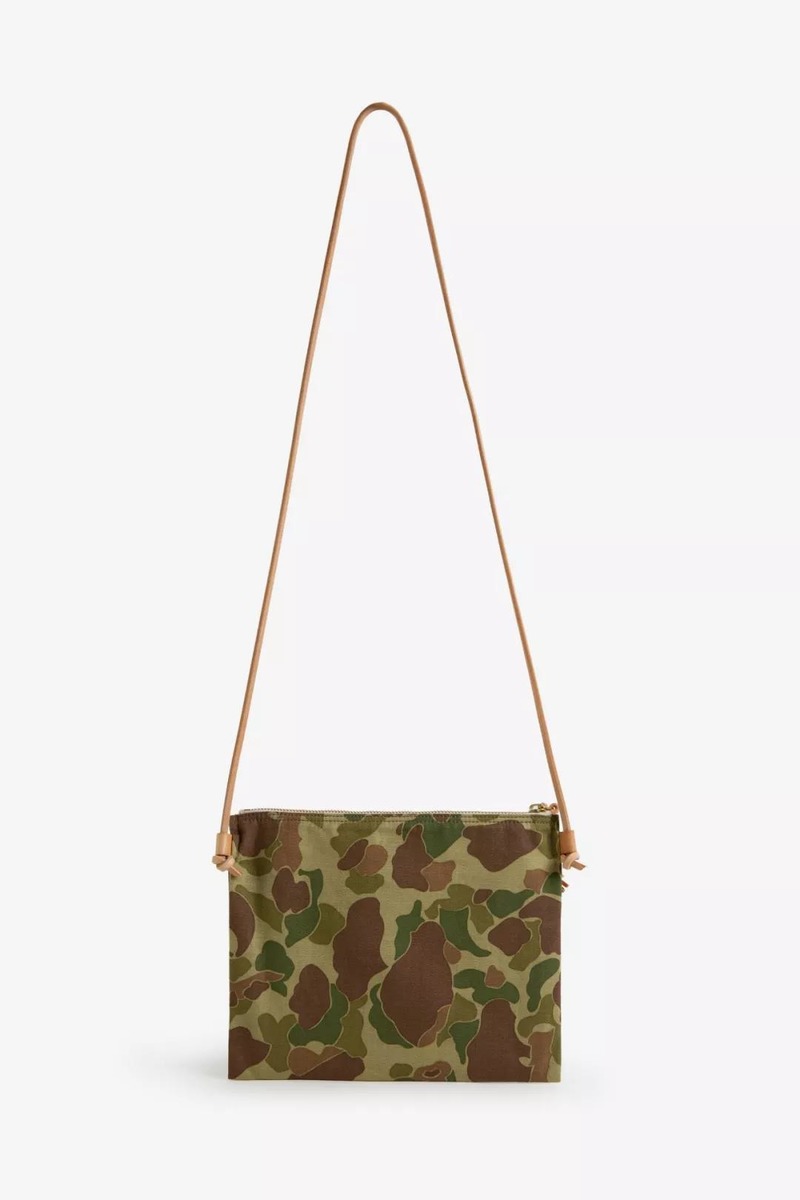 Japanese Okayama duck hunting camouflage HBT crossbody bag-5