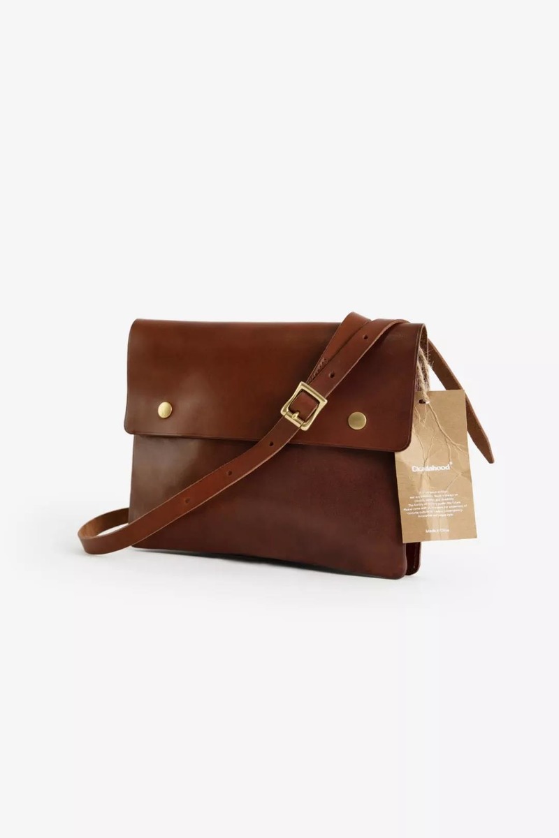 BROODX CICADA Italian 0il Leather Bnvelope Bag-5