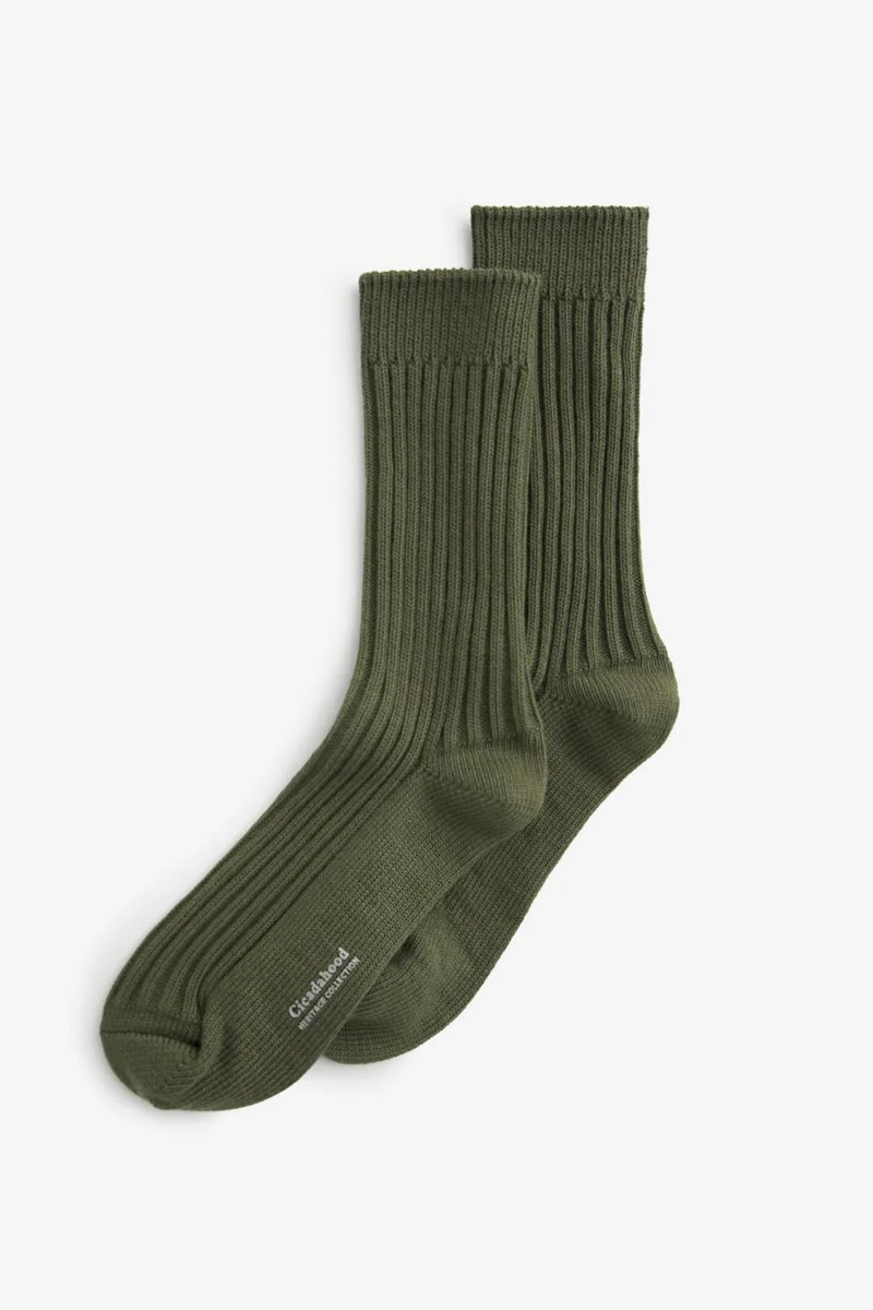 Military Ribbed Knit Socks