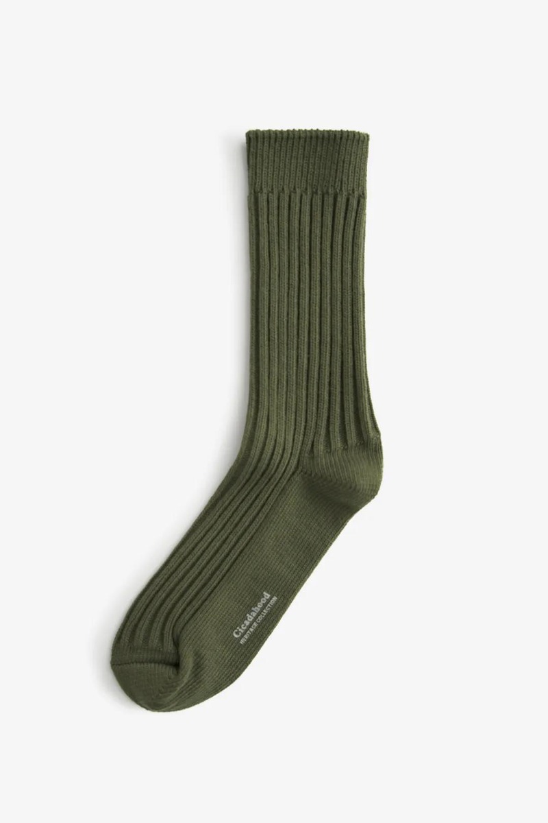 Military Ribbed Knit Socks-4
